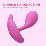 OLY 2 Pressure Sensing APP-enabled Wearable Clit & G Spot Vibrator Pink