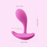 OLY 2 Pressure Sensing APP-enabled Wearable Clit & G Spot Vibrator Pink